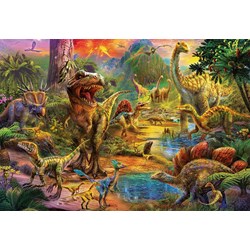 Educa (17655) - "Land of dinosaurs" - 1000 pieces puzzle