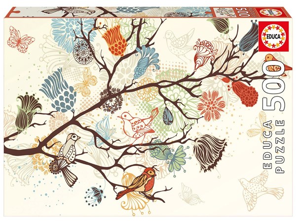 Educa (17646) - "Floral composition" - 500 pieces puzzle