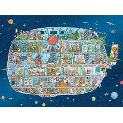Heye (29841) - Mattias Adolfsson: "Spaceship" - 1500 pieces puzzle