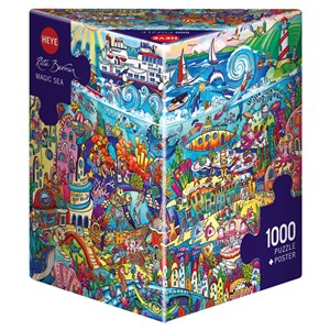 Heye (29839) - Rita Berman: "Magic Sea" - 1000 pieces puzzle