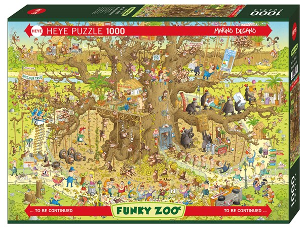 Heye (29833) - Marino Degano: "Monkey Habitat" - 1000 pieces puzzle