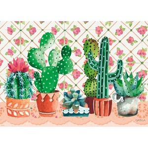 Heye (29831) - Gabila Rissone: "Cactus Family" - 1000 pieces puzzle