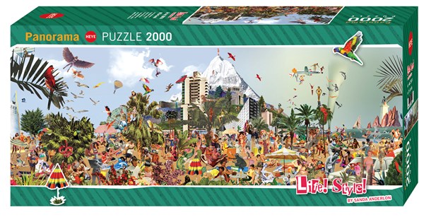 Heye (29824) - Sanda Anderlon: "At The Beach" - 2000 pieces puzzle