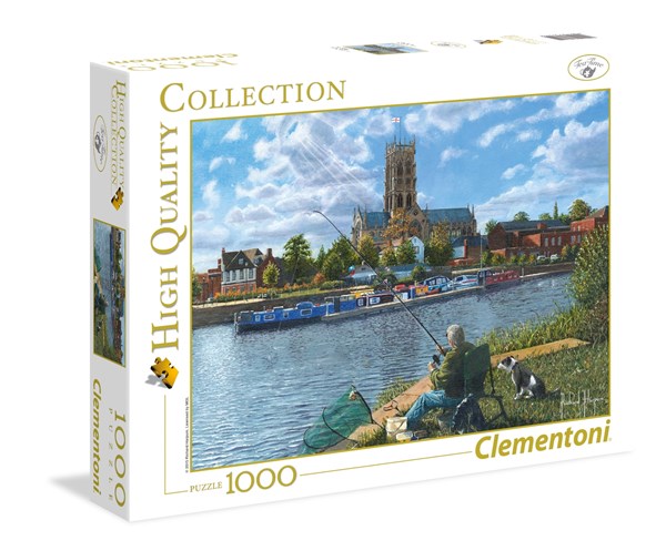 Clementoni (39315) - Richard Harpum: "Fishing With Oscar" - 1000 pieces puzzle