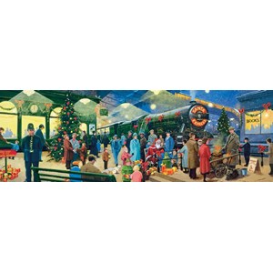 Clementoni (39247) - "Christmas Santa Express Locomotive" - 1000 pieces puzzle