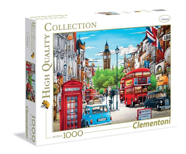 Clementoni (39339) - Hiro Tanikawa: "London" - 1000 pieces puzzle