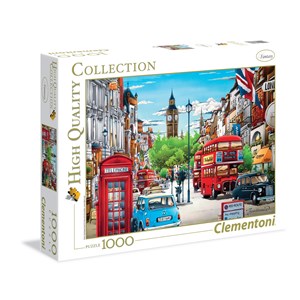 Clementoni (39339) - Hiro Tanikawa: "London" - 1000 pieces puzzle