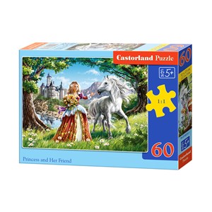 Castorland (B-06830) - "Princess and Her Friend" - 60 pieces puzzle