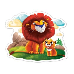 Castorland (B-04454) - "Animals of Africa" - 4 5 6 7 pieces puzzle