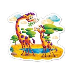 Castorland (B-04454) - "Animals of Africa" - 4 5 6 7 pieces puzzle