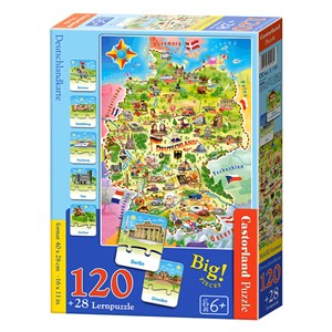 Castorland (E-180) - "Germany map" - 120 pieces puzzle