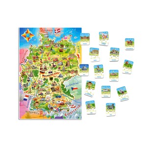 Castorland (E-180) - "Germany map" - 120 pieces puzzle