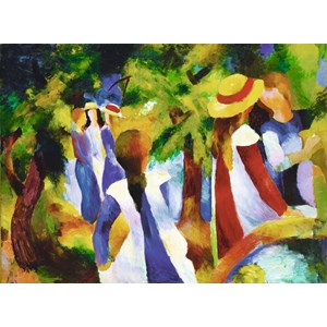 Ravensburger (14024) - August Macke: "Girls under Trees" - 300 pieces puzzle