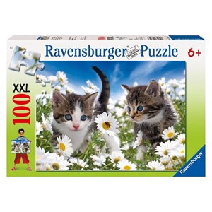 Ravensburger (10612) - "Kitty and Daisies" - 100 pieces puzzle