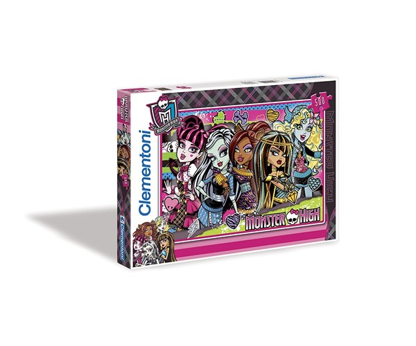 Clementoni (27817) - "Monster High, With the Girls" - 104 pieces puzzle