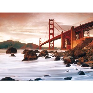 Clementoni (30105) - "San Francisco, At the Foot of the Golden Gate" - 500 pieces puzzle