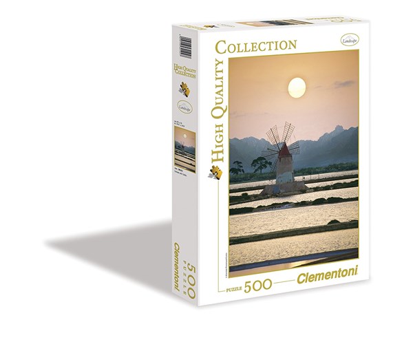 Clementoni (30102) - "Salt Evaporation Ponds in Italy" - 500 pieces puzzle
