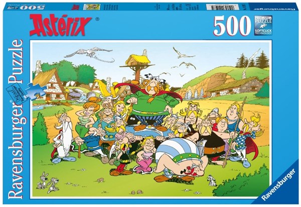 Ravensburger (14197) - "Asterix and Obelix, Asterix at the Village" - 500 pieces puzzle