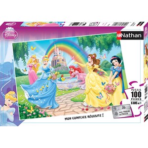 Nathan (86708) - "The Princesses' Garden" - 100 pieces puzzle