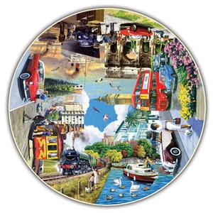 A Broader View (402) - "Vintage Worldwide (Round Table Puzzle)" - 500 pieces puzzle
