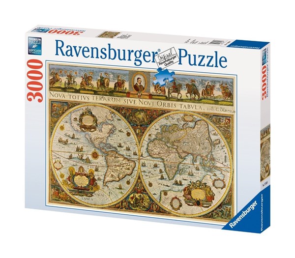 Ravensburger (17054) - "World Map, 1665" - 3000 pieces puzzle
