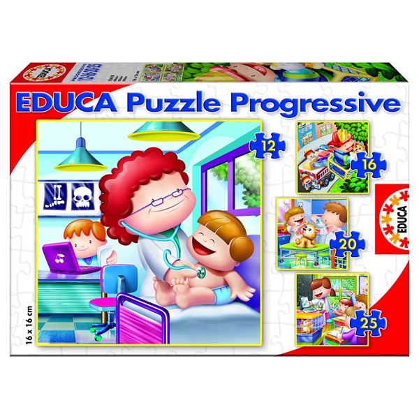 Educa (15618) - "Jobs" - 12 16 20 25 pieces puzzle