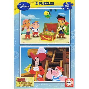 Educa (15599) - "Jake and the pirates of the Imaginary Country" - 20 pieces puzzle