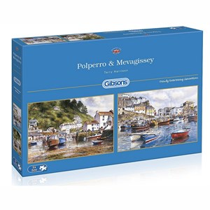Gibsons (G5019) - Terry Harrison: "Mevagissey and Polperro" - 500 pieces puzzle