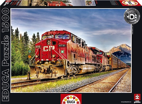 Educa (15546) - "Next Stop Banff, Canada" - 1500 pieces puzzle