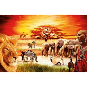 Ravensburger (17056) - "Savannah Masai" - 3000 pieces puzzle