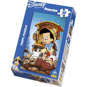 Trefl (18055) - "Pinocchio and his Friends" - 30 pieces puzzle