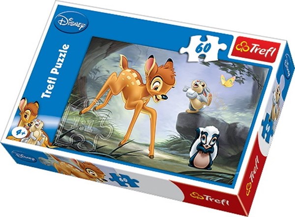 Trefl (17157) - "Bambi, Discussing in the Wood" - 60 pieces puzzle