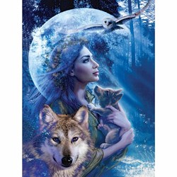 Ravensburger (15414) - "Woman or Wolf" - 1000 pieces puzzle