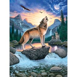 Ravensburger (15360) - "Wolf's howl" - 1000 pieces puzzle