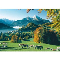 Ravensburger (15741) - "Berchtesgaden in front of Watzmann" - 1000 pieces puzzle