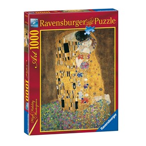 Ravensburger (15743) - Gustav Klimt: "The Kiss" - 1000 pieces puzzle
