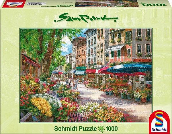 Schmidt Spiele (58561) - Sam Park: "Paris, Flowers Market" - 1000 pieces puzzle