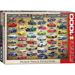 Eurographics (6000-0681) - "Pickup Truck Evolution" - 1000 pieces puzzle
