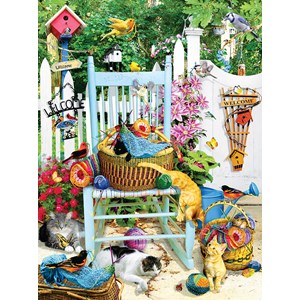 SunsOut (34958) - Lori Schory: "The Knitting Chair" - 1000 pieces puzzle