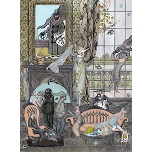 Pomegranate (AA442) - Edward Gorey: "Frawgge Mfrg. Co." - 1000 pieces puzzle