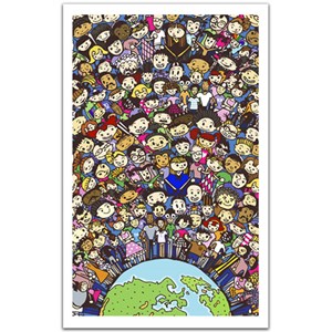 Pintoo (H1487) - "One Earth, one family" - 1000 pieces puzzle