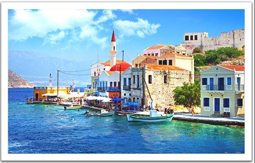 Pintoo (H1240) - "Greece The beautiful bay" - 1000 pieces puzzle