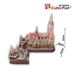 Cubic Fun (MC128H) - "Hungary, Matthias Church" - 176 pieces puzzle