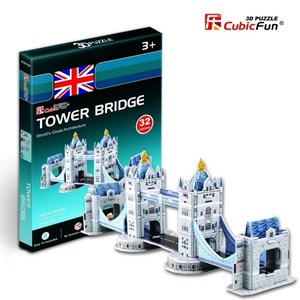 Cubic Fun (S3010H) - "Tower Bridge in London" - 32 pieces puzzle
