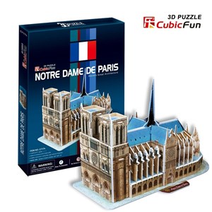 Cubic Fun (C717H) - "Our Lady of Paris" - 40 pieces puzzle