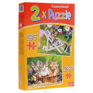 Castorland (B-021116) - "Kittens into the garden" - 165 300 pieces puzzle