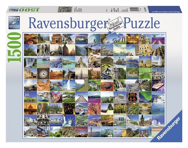 Ravensburger (16319) - "99 Beautiful Places of the World" - 1500 pieces puzzle