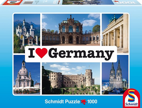 Schmidt Spiele (59280) - "I love Germany" - 1000 pieces puzzle