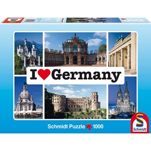 Schmidt Spiele (59280) - "I love Germany" - 1000 pieces puzzle