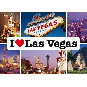Schmidt Spiele (59285) - "I love Las Vegas" - 1000 pieces puzzle